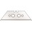 Couteau de sécurité SECUPRO MEGASAFE/SECUPRO MAXISAFE, Désignation : Lame de rechange, arrondie, paquet de 10, Dimensions 60 x 19 x 0,63 mm