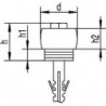 HELM 559 Butée plastique avec vis