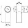 KWS 8363 Support d'extrémité porte Ø 35x1,5 mm Rohr,RS