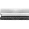 Tesa joint Isolation bas de porte - Calfeutrer Bas de porte sol - Plastique Brosse blanc 1m x 40mm x 15mm (Par 5)