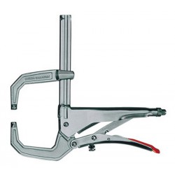 Pince-étau en C GRZC, Capacité de serrage : 110 mm, Portée 80 mm