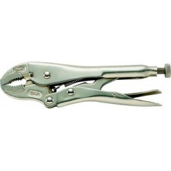 Pince-étau à embouts courbés, Long. : 250 mm, Capacité de serrage 35 mm