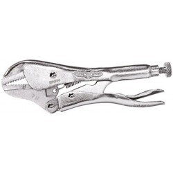 Pince-étau, mors de préhension dentés, Long. : 175 mm, Modèle Becs droits, Capacité de serrage 38 mm