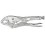 Pince-étau, mors de préhension dentés, Long. : 175 mm, Modèle Embouts coudés, Capacité de serrage 38 mm