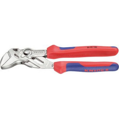 Pince multiprise, poignées à gaine en plastique, Long. : 250 mm, Pour écrous 46 mm, Pour Ø de tuyaux 1.3/4 pouces