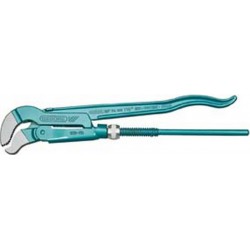 Clé serre-tubes d'angle mors S, Pour Ø de tuyaux : 1.1/2 pouces, Gedore Long. 420 mm, Gedore Capacité de serrage 60 mm