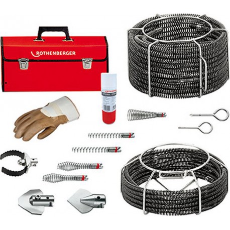 Jeu de spirales/outils, Quantité : 25 pièces, Ø de spirale 16-22 mm