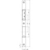 Gache porte 20rd,DL/DR