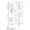 Serrure porte PZ,E92,VK8,D26,24kt,DL/DR
