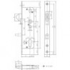 Serrure pour porte coulissante PZ,E92,VK8,D30,24kt,DL/DR