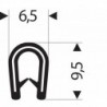 Protection des bords souples 6,5x 9,5mm sch 100m