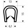 Protection des bords souples 13x 15mm sch 50m