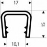 Protection des bords souples 17x15mm sch 50m