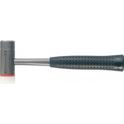 Marteau combiné rivoir-massette Ferroplex, Ø de la tête : 35 mm, Long. de tête 104 mm, Long. totale 295 mm