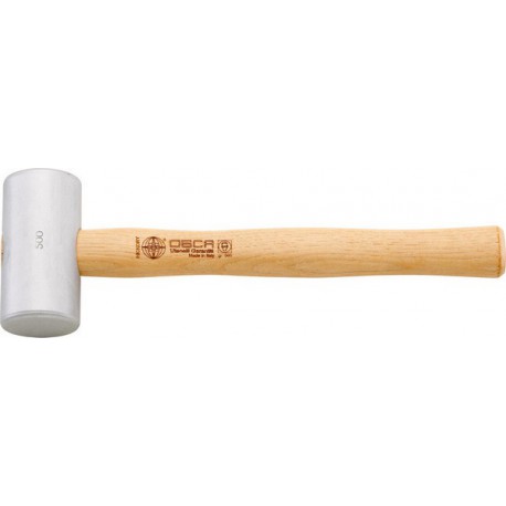 Marteau en aluminium cylindrique avec manche hickory 250g OSCA 1 PCS