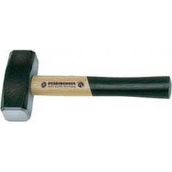 Marteau de forge à deux pannes, manche en caryer, Poids : 1000 g