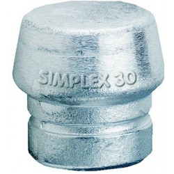Embout massette Simplex, métal doux, dur, Ø de la tête : 80 mm