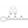 Clip cable métallique 741 (ehem.) A4 3mm/M4 HP (Par 5)