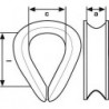 Cosse pour la réalisation de Boucles - forme B 6899 (ehem.) acier inoxydable A4 B RW 5 HP (Par 10)