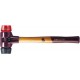 Massette Simplex, dure, têtes de frappe en nylon, dure, Ø de la tête : 30 mm