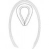 Cosse pour la réalisation de Boucles - forme B 6899 (ehem.) ST HDG B 9/RW 10 HP (Par 25)