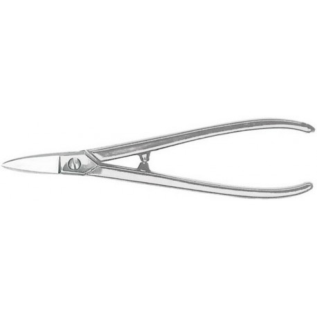 Ciseaux d'orfèvre, Long. : 180 mm, Modèle Taillants droits, branche ouverte