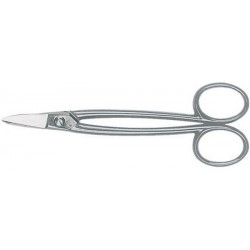 Ciseaux d'orfèvre, Long. : 180 mm, Modèle Taillants droits, avec anneaux
