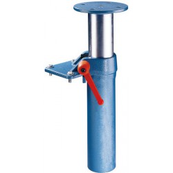 Elévateur, automatique par vérin à gaz, Pour Larg. : de mors : 140 mm, Pas des trous 145 mm, Dimension des trous M12, Poids : 9,4 kg