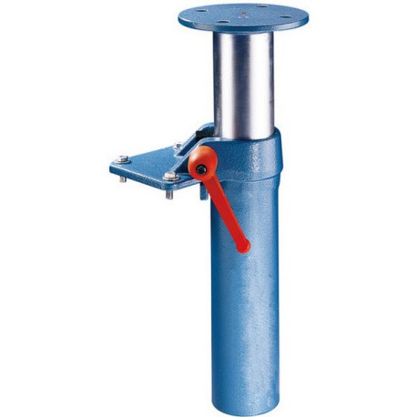Elévateur, automatique par vérin à gaz, Pour Larg. : de mors : 140 mm, Pas des trous 145 mm, Dimension des trous M12, Poids : 9,4 kg