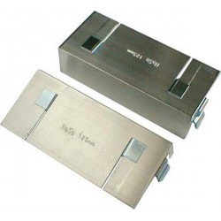 Protège-mors aluminium pour étau, avec ressort de fixation, Larg. : des mors : 120 mm
