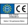 Cartouche d'ancrage composite Upat® UKA 3 Plus UKA 3 Plus M 8 (Par 10)