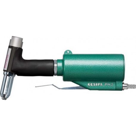 Riveteuse pneumatique-hydraulique PH 2, Course de travail : 15 mm, Force d'assemblage 7375 N, Pression de service 6 bar