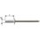 Rivet aveugle CAP alu/acier inoxydable standard tête semi-bombée 3,2x8,0mm (Par 1000)
