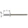 Rivet aveugle CAP alu/acier inoxydable standard tête semi-bombée 4,8x11,0mm (Par 1000)