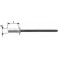 Rivet aveugle CAP alu standard  tête semi-bombée 4,0x8,0mmGesipa (Par 1000)