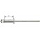Rivet aveugle multiserrage alu standard tête semi-bombée 3,2x8mm (Par 1000)