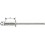 Rivet aveugle multiserrage alu standard tête semi-bombée 3,2x8mm (Par 1000)