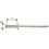 Rivet aveugle multiserrage acier/acier tête semi-bombée4,8x15mm Gesipa (Par 1000)