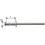 Rivet aveugle multiserrage alu/acier inoxydable têtesemi-bombée 4x10mm (Par 1000)
