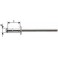 Rivet aveugle multiserrage alu/acier inoxydable têtesemi-bombée 4,8x15mm (Par 1000)