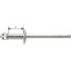 Rivet aveugle multiserrage alu/acier tête large 4,8x15mmGesipa (Par 1000)