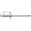 Rivet aveugle multiserrage alu/acier tête large 4,8x17mmGesipa (Par 1000)