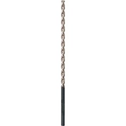 Foret hélicoïdal extra-long, queue cylindrique, DIN 1869, type TF, en acier à coupe rapide, fini brillant, Ø h8 : 4,00 mm, Long. totale 280 mm