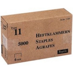 Agrafe n° 11 (140), acier, Long. : 10 mm