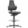 Chaises bureau 3 Patin Supertec Poignée bleu