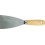 Couteau de peintre trempé, rectifié conique, avec manche plat ovale en bois., Larg. : 100 mm