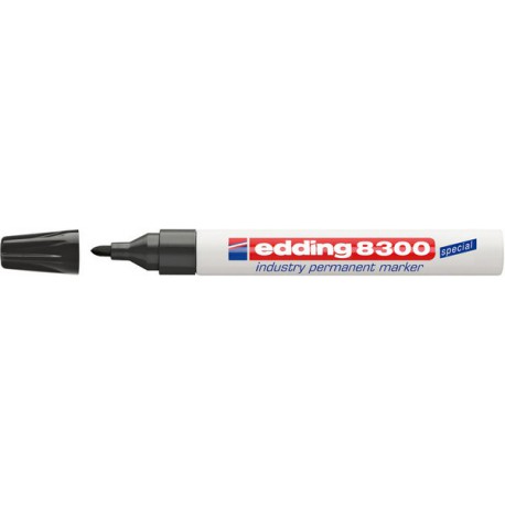 Marqueur permanent industriel 8300 noir edding 1 PCS