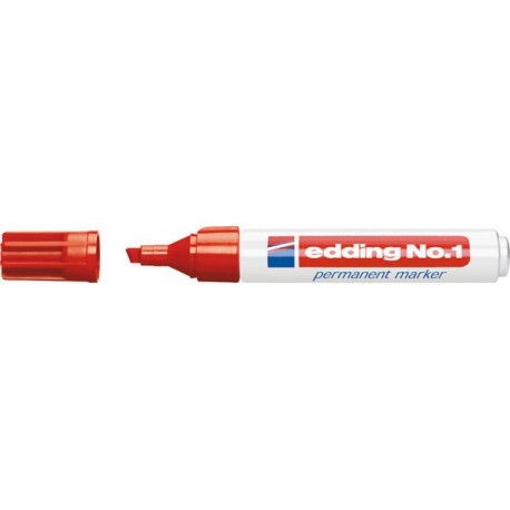 Marqueur permanent 1 bleu edding 1 PCS