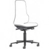Chaise bureau ESD NEON 2 gris avec roue perman