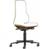 Chaise bureau ESD NEON 2 orange avec roue perman